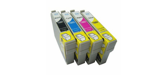 Complete set of 4 Epson T088 Compatible Inkjet Cartridges